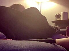 Infamous Adore Fingers Her Wet Pussy Hard in Living Room Exhibition