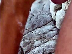 Risky beach sloppy BJ! 😈 Teen model POV backstage