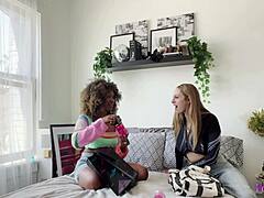 oh god these hot 69 lesbians angel and young dive deep into each other's big pussies