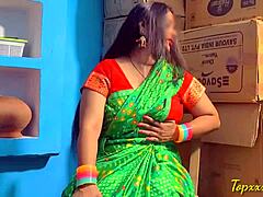 hot indian milf girlfriend rough face fucks big cock cums in mouth closeup