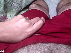 Hubby leaves! Friend fucks submissive housewife in fishnets!