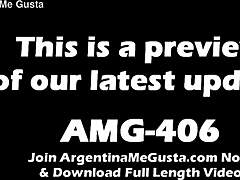 Busty Skinny Brunette Teases in Thong Panties Flaunting Round Ass and Tits