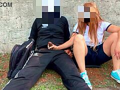 Naughty student fucks professor in abandoned house—caught!!