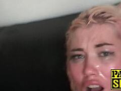 curvy babe toys pussy spanks ass rides maledom doggystyle bound submissive hardcore