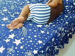 hey sleeping indian bhabhi, wanna feel hubby's cock in your tight slit?