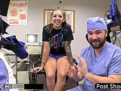 Nurse Lenna Lux Forces Hitachi Orgasms On Human Guinea Pig Stefania Mafra!