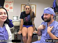 Nurse Lenna Lux Forces Hitachi Orgasms On Human Guinea Pig Stefania Mafra!