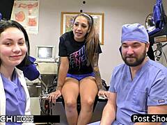 Nurse Lenna Lux Forces Hitachi Orgasms On Human Guinea Pig Stefania Mafra!