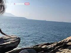 Incrível public ride with ripped clothes and brutal doggystyle on Brazilian teen's big ass!