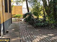 farm boss daughter calls worker to woods for tight virgin pussy deflowering