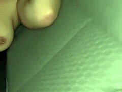 check this slim thick streetwalker riding dick reverse cowgirl in car backseat