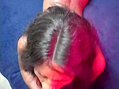 hot petite black queen slurps grandpa's thick cock then doggystyle pounding!