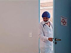 cheating wife bangs gyno doc while cuck hubby waits outside 😈👀