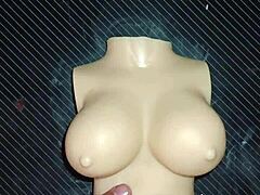 Dolly begs for double penetration creampie exploding on her huge tits