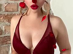 Watch this huge blonde belly dancer goddess in glasses domination dancing to my haters song! 🔥🕺