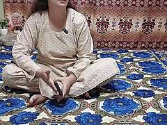 Pakistani aunty doggystyle fucked rough by arabic boss in bedroom