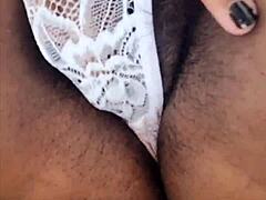 hairy latina milf pussy licked massaged then anal dildoed outdoor by mature guy