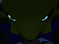 Furry Renamon Takes Intense Outdoor Public Railing Action