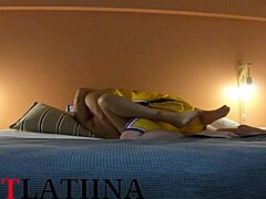 latina mommy pays hotel with anal creampie riding new year sex