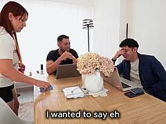 Students Pound Employee's Pussy and Ass with Huge Cocks!