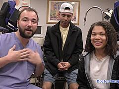 dr tampa fucks michelle anderson in fema camp hospital gloves