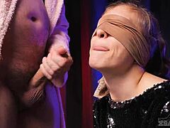 I'm furious my stepbrother tricked me into sloppy deepthroat suck with his taste game xsanyany