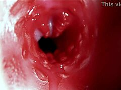 redhead fuck doll moans huge anal orgasm cum inside