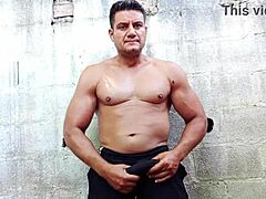 Yuri Gaucho Brazilian Bear Strokes Huge Hairy Cock To Cumload