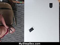 SHOPLIFTING SUSPECT STRIPPED AND FUCKED HARD DOGGYSTYLE BY LP OFFICER AT WORK!