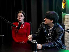 arrogant martina's sheer red bdsm leak shocks with young stud domination