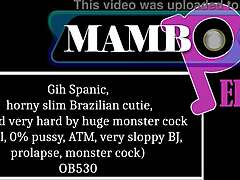 that horny slim brazilian cutie gets fucked hard anally by monster cock with sloppy atm blowjob