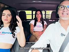 camila velasco rides fuckmachine wildly andrea velasco dildo thrusts