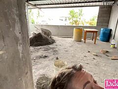 Street Submissive Slut Bound Fucked Rough Construction Site