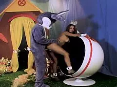 Wow, The Bunny Girl With Big Tits Gets Anal And Cum In Mouth From Big Cock!