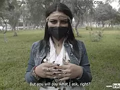 Ginezflowrs the gypsy rides hard in raw latina action