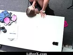 Teen shoplifter punished in garage!