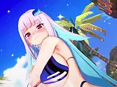 Nijisanji lize helesta doing wigglewiggle mmd