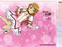 Kousaka Kirino Rips Clothes in Intense Striptease Arkanoid Gameplay