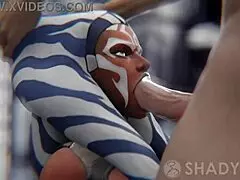 Lady Tano performs a detailed blowjob in this 3D anime hentai scene