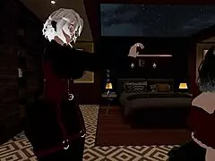 fake cop gets her dick sucked by femboy at the office