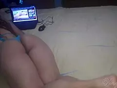Latina Step Cousin Catches Me Watching Porn in Bikini, Bends Over for Homemade Doggy Fuck.