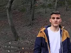 Czech Hunter 521 Spanks Euro Twink for Outdoor Assfucking