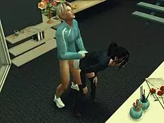 Hey, Sims 4 edzőterem flex nutt 1. rész 😈 Lily durva análot kap csizmában szülinapján!