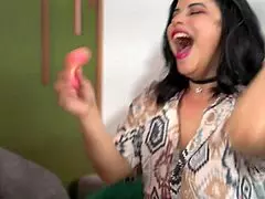 Pajama party turns spicy with licking and spanking!