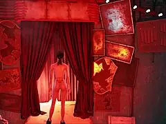 brunette in fallout 4 pantyhose fashion outdoors