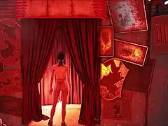 brunette in fallout 4 pantyhose fashion outdoors