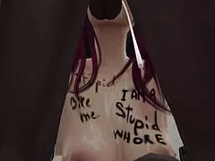 Office slut gets humiliated by workers in free-use scenario