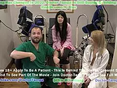 doctor tampa gives alexandria wu humiliating gyno exam for new students with nurse stacy shepard