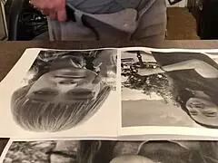 close-up teen 18+ masturbates shaved cock to cumshot tribute. mature amateur watches hairless cum flow.