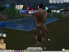 el sim hetero sucumbe a la tentacion gay cartoon